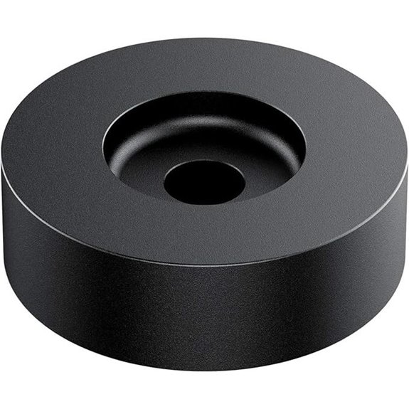 DIGITNOW 45 RPM Aluminum Record Adapter (Black)