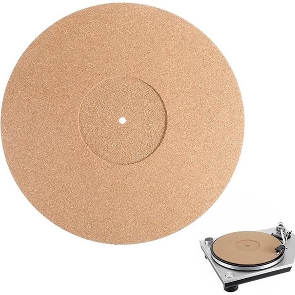 Cork Turntable Mat 12 Inch Record Player Slipmat