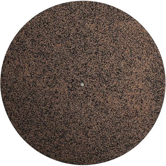 Cork & Rubber Non-Slip Turntable Platter Mat