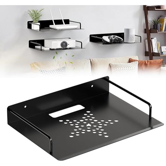 Projector & Wall Mount Floating Entertainment Shelf