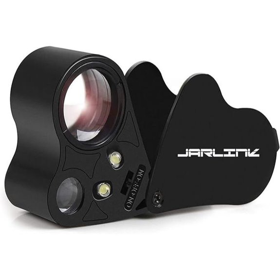 JARLINK 30X 60X Illuminated Jewelers Loupe Magnifier
