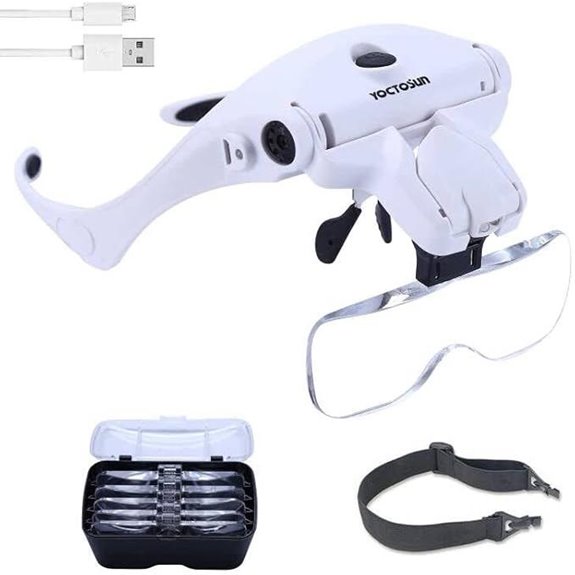 YOCTOSUN LED Head Magnifier with Interchangeable Headband