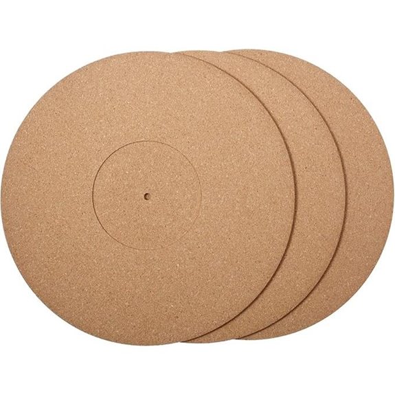 Outus 3-Pack Cork Turntable Mats 12 Inch