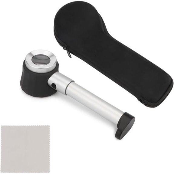 Rongon Jewelers 10X Magnifying Glass with Light and Scale