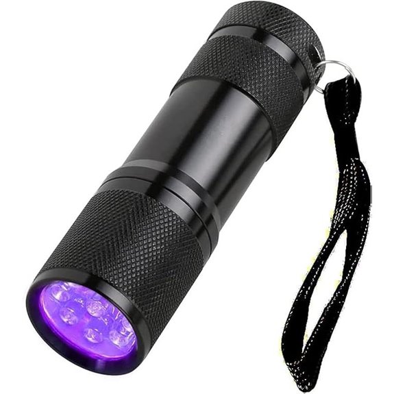 UV LED Blacklight Flashlight 395nm Inspection Torch
