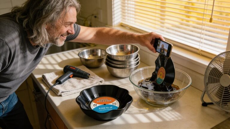 vinyl record bowl molds