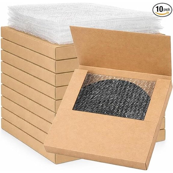 10 Pack Vinyl Record Mailers 12.8 x 12.8 x 1