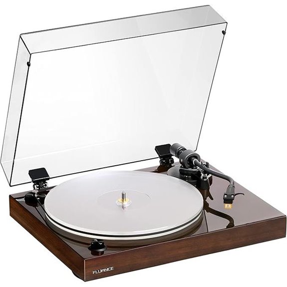 Fluance RT85N High Fidelity Turntable Record Player (Walnut)