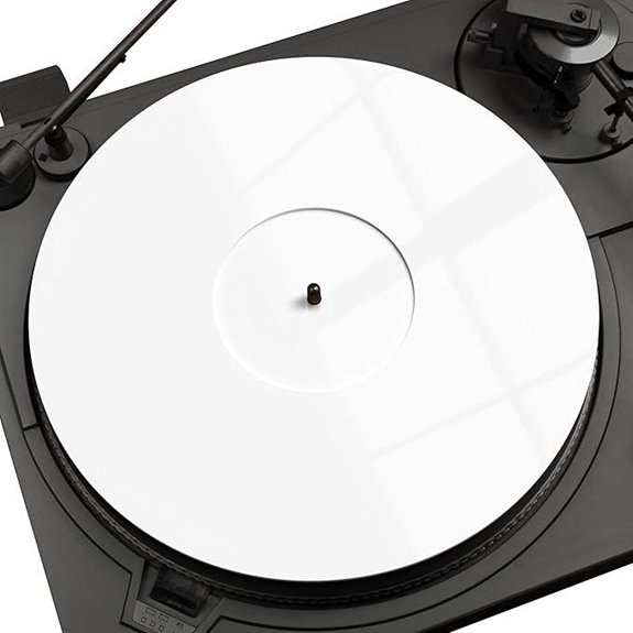 PRO SPIN White Acrylic Turntable Mat for 12 Vinyl